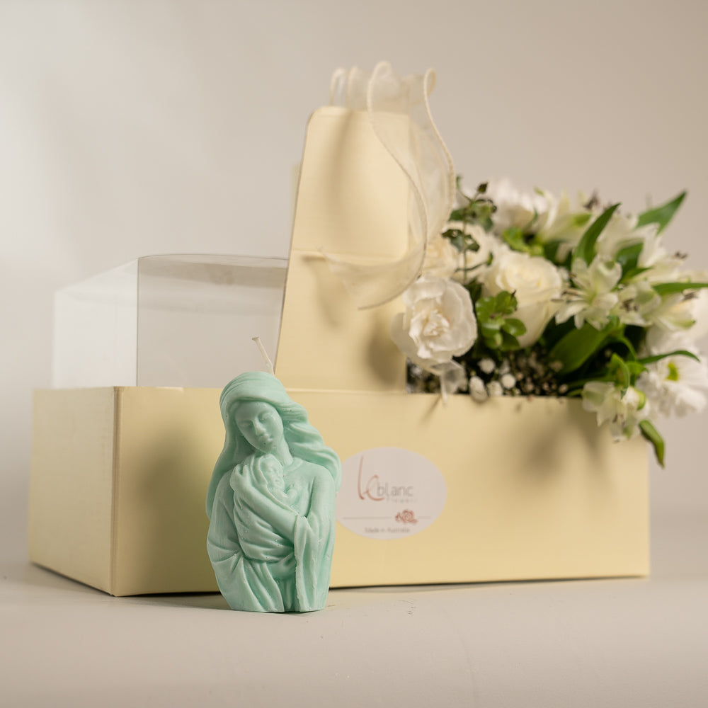 MOTHER MARY candle | mother and baby | mothers love | motherhood |