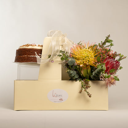 Happy Box Cake and Australia Native Flowers