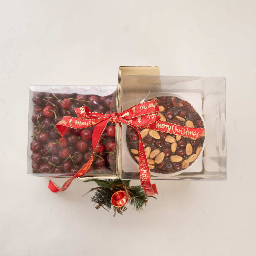 Christmas Gifts - Cherries Hamper Cake