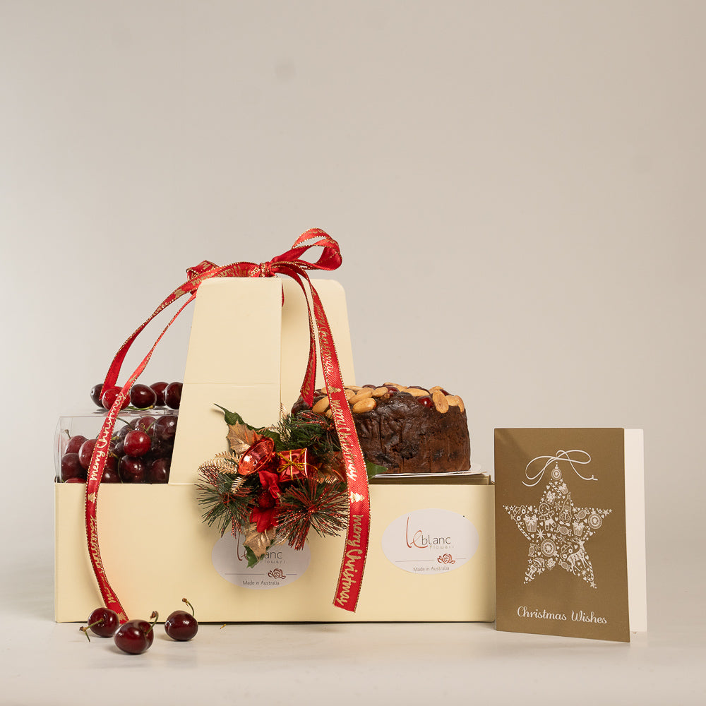 Christmas Gifts - Cherries Hamper Cake