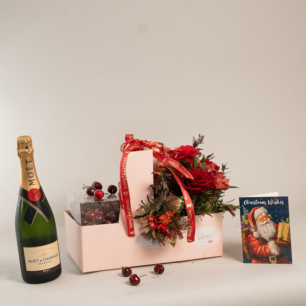 Happy Christmas Boxes - Cherry Hampers - Fruit Hampers - Christmas Hamper