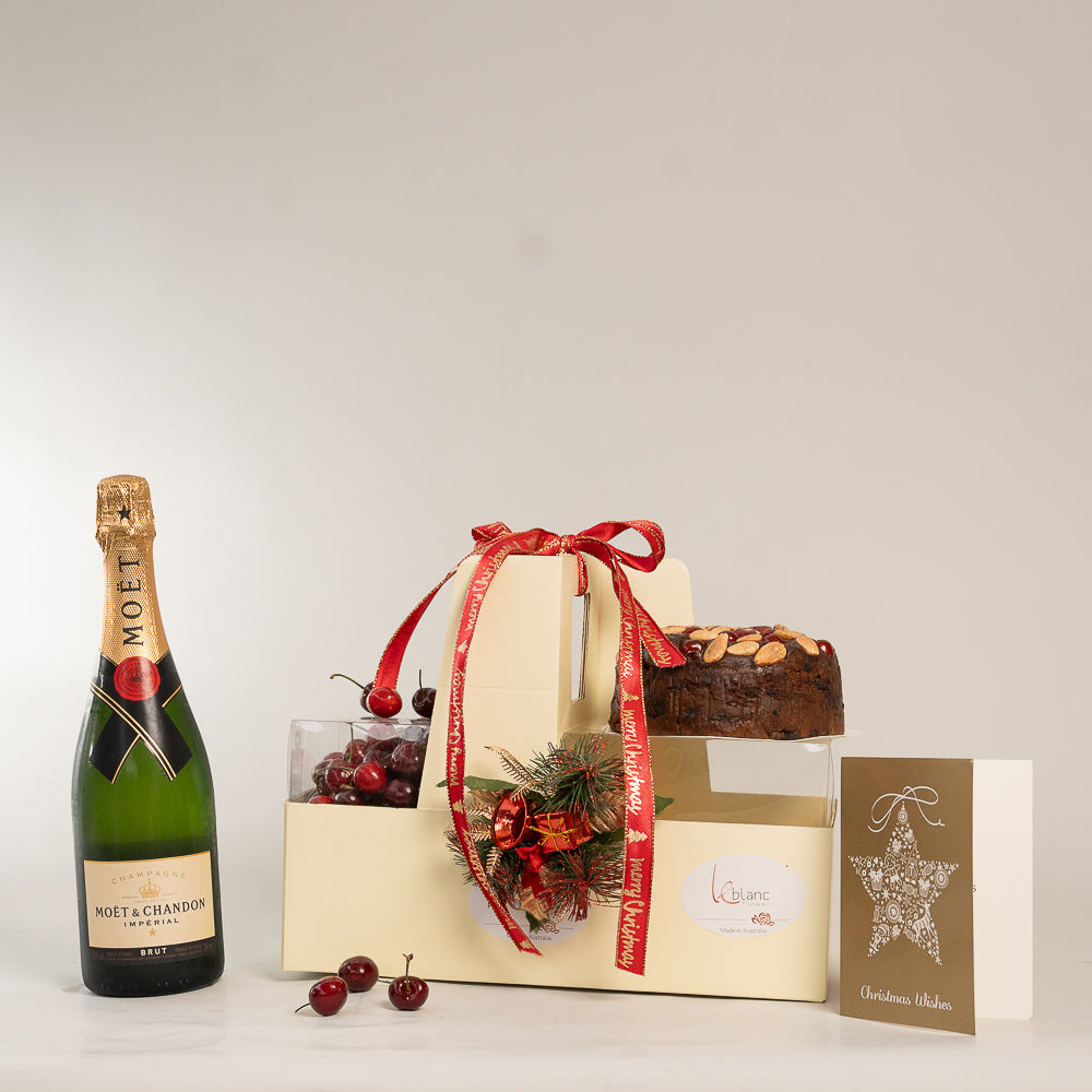 Cherry Hamper Moet - Christmas Hamper - Fruit Hamper - Corporate Hamper