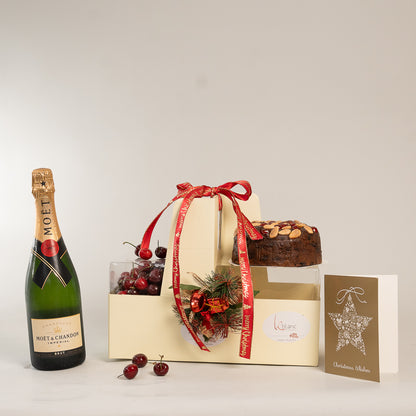 Cherry Hamper Moet - Christmas Hamper - Fruit Hamper - Corporate Hamper