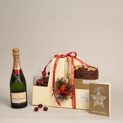 Cherry Hamper Moet - Christmas Hamper - Fruit Hamper - Corporate Hamper