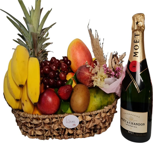 Champagne Gift Delivery | Leblanc Premium Large Size Fruit