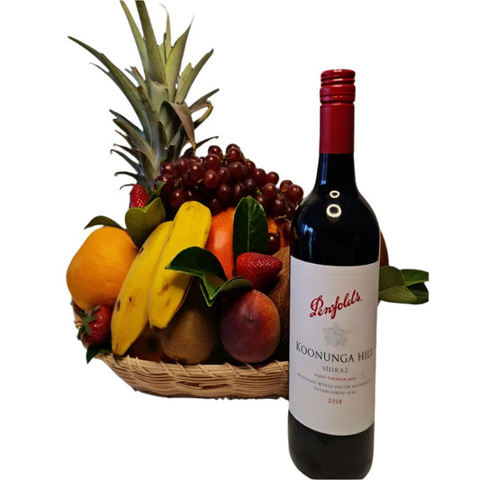 Leblanc Fruit Basket | Fruit Basket With Wine