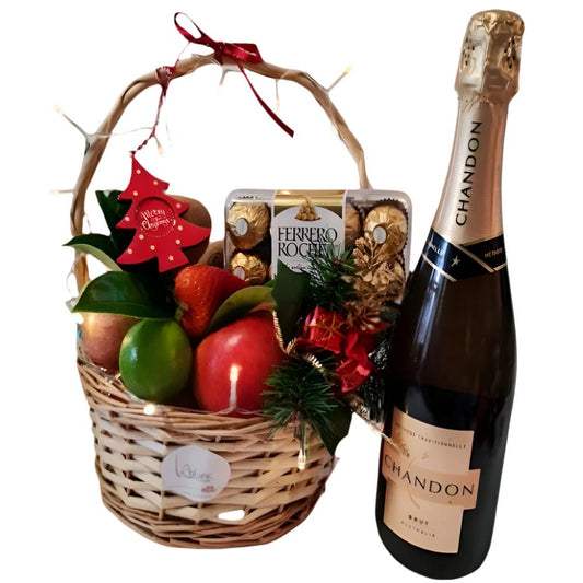 Unique Corporate Christmas Gifts | Leblanc Premium Fruit And Wine Hamper